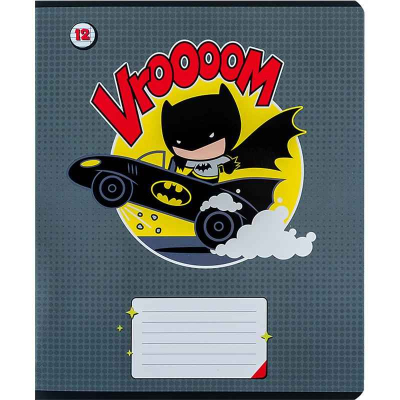 Зошит шкільний Kite DC Comics DC24-234, 12 аркушів, лінія