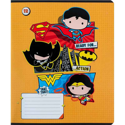 Зошит шкільний Kite DC Comics DC24-234, 12 аркушів, лінія