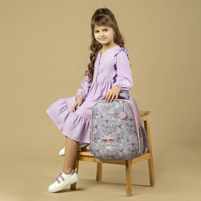 Рюкзак GoPack Education напівкаркасний GO24-165M-3 Meow