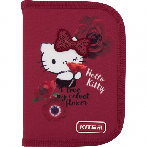 Пенал без наповнення Kite Education Hello Kitty HK20-621-1, 1 відділення, 1 відворот