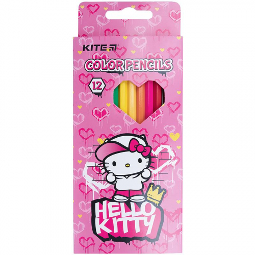 Олівці кольорові Kite Hello Kitty HK21-051, 12 кольорів