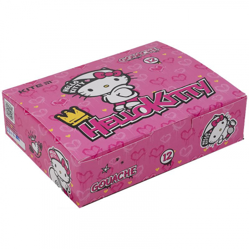 Гуаш Kite Hello Kitty HK21-063, 12 кольорів