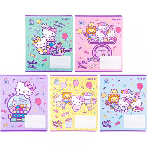 Зошит шкільний Kite Hello Kitty HK22-232, 12 аркушів, клітинка