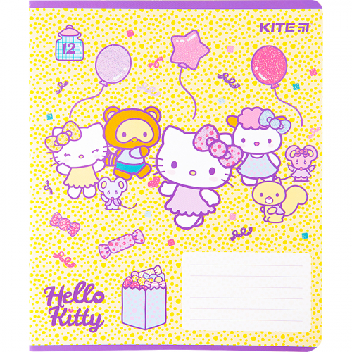 Зошит шкільний Kite Hello Kitty HK22-232, 12 аркушів, клітинка