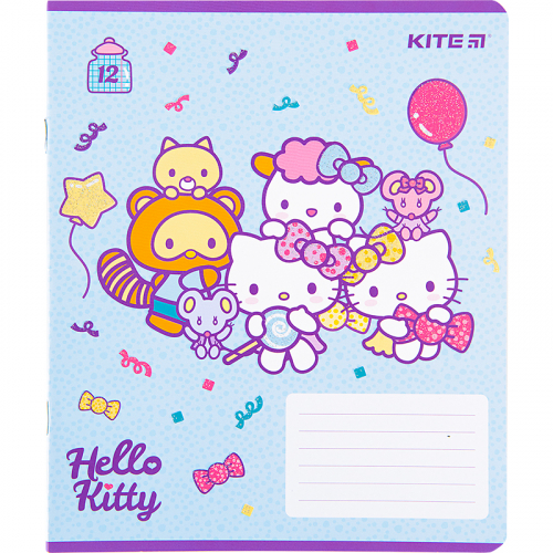 Зошит шкільний Kite Hello Kitty HK22-232, 12 аркушів, клітинка