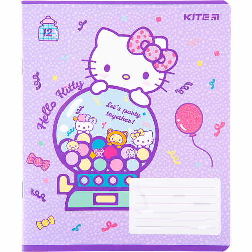 Зошит шкільний Kite Hello Kitty HK22-232, 12 аркушів, клітинка