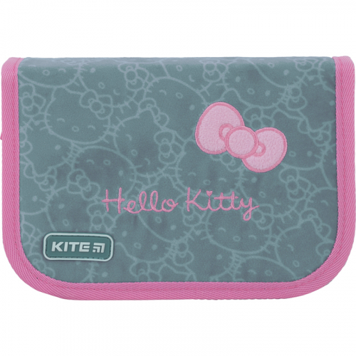 Пенал без наповнення Kite Hello Kitty HK22-622, 1 відділення, 2 відвороти