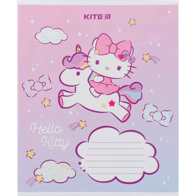 Зошит шкільний Kite Hello Kitty HK24-235-1, 12 аркушів, коса лінія