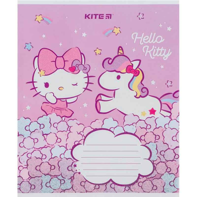 Зошит шкільний Kite Hello Kitty HK24-235-1, 12 аркушів, коса лінія