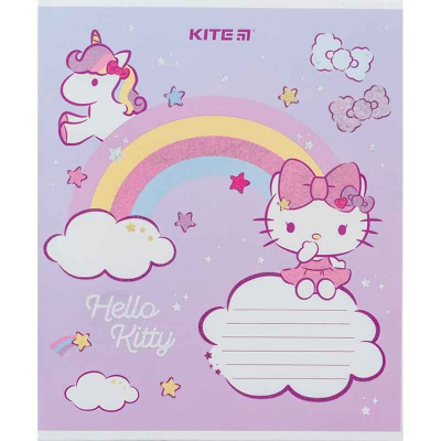 Зошит шкільний Kite Hello Kitty HK24-235-1, 12 аркушів, коса лінія