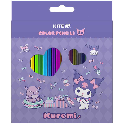 Олівці кольорові Kite Kuromi HK25-055, 24 шт.