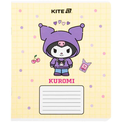 Зошит шкільний Kite Kuromi HK25-232-4, 12 аркушів, клітинка