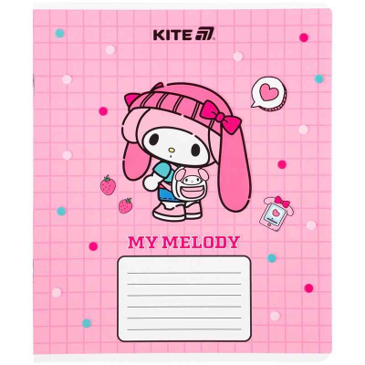 Зошит шкільний Kite Kuromi HK25-232-4, 12 аркушів, клітинка