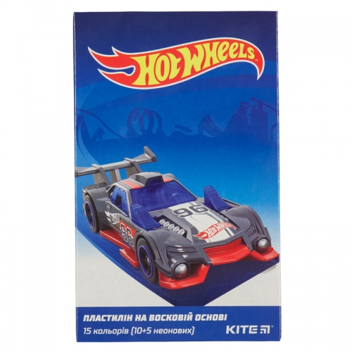 Пластилін восковий Kite Hot Wheels HW19-087, 15 кольорів, 225 г