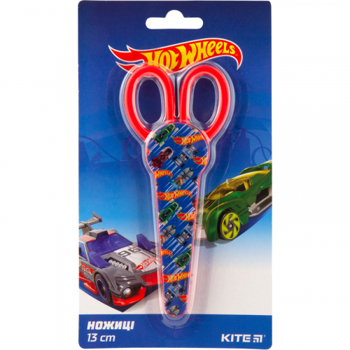 Ножиці в футлярі Kite Hot Wheels HW19-125, 13 см