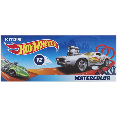 Фарби акварельні Kite Hot Wheels HW21-041, 12 кольорів