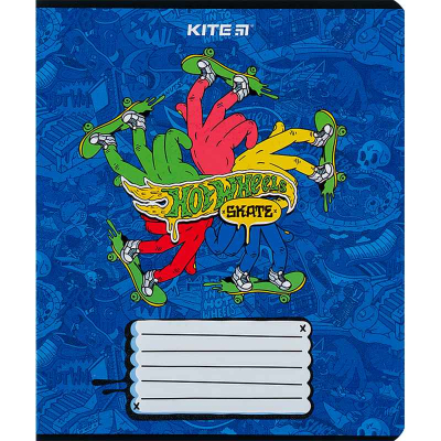 Зошит шкільний Kite Hot Wheels HW24-236, 18 аркушів, клітинка