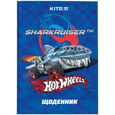 Щоденник шкільний Kite Hot Wheels HW24-262-1, тверда обкладинка
