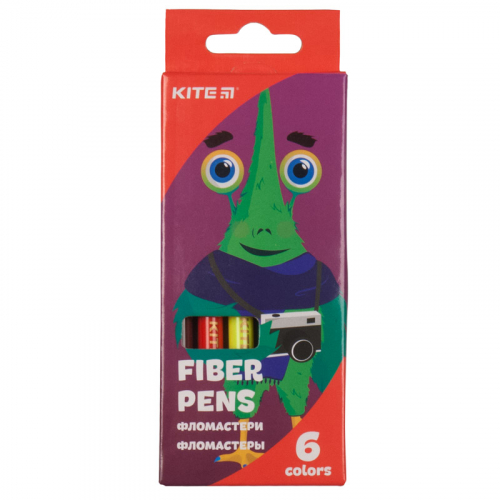 Фломастери Kite Jolliers K19-046, 6 кольорів