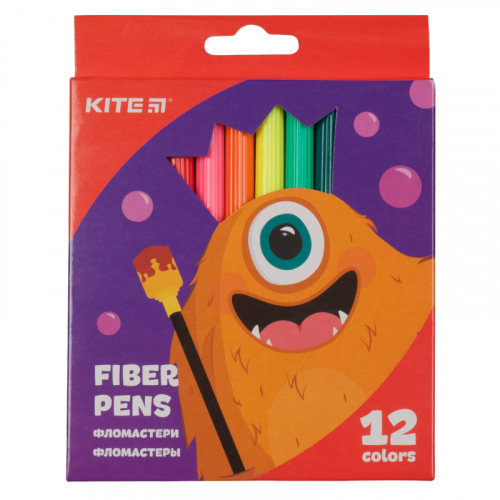 Фломастери Kite Jolliers K19-047, 12 кольорів
