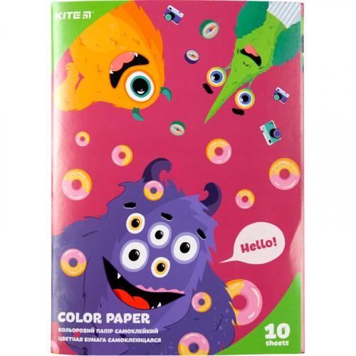 Папір кольоровий самоклейкий Kite Jolliers K20-294, А5