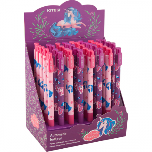 Ручка кулькова автоматична Kite Lovely Sophie K20-363-02, синя