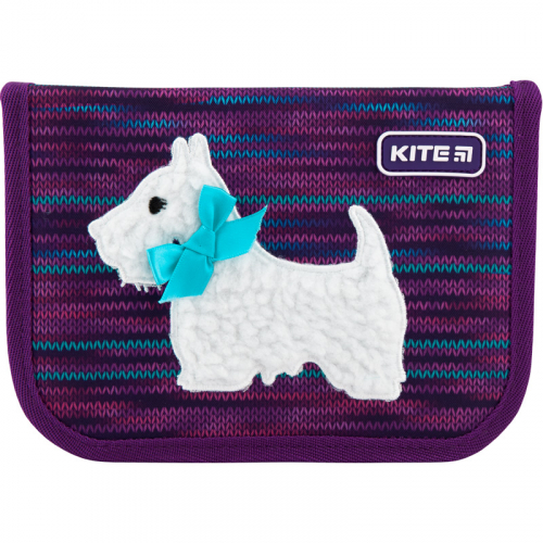 Пенал без наповнення Kite Education Cute puppy K20-622-11, 1 відділення, 2 відворота