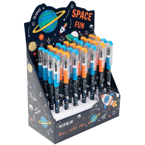 Ручка кулькова Kite Space K21-032-01, синя
