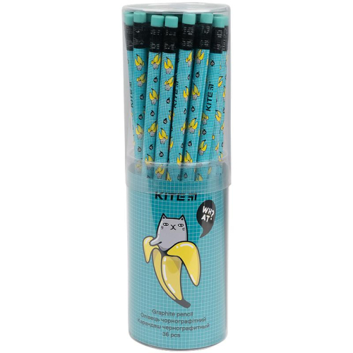 Олівець графітний з гумкою Kite Bananas K21-056-4