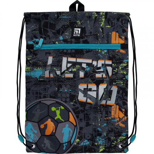 Сумка для взуття з кишенею Kite Education Let's go K21-601M-10