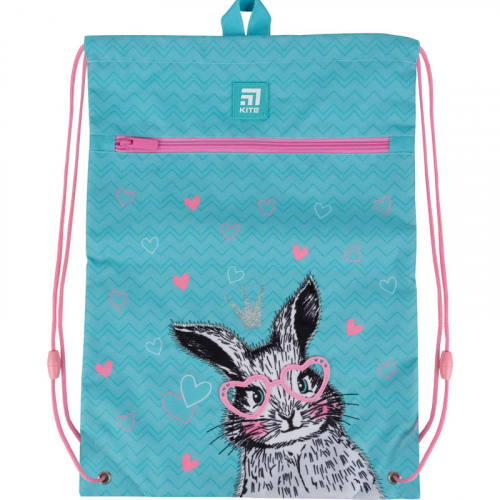 Сумка для обуви с карманом Kite Education Cute Bunny K21-601M-1