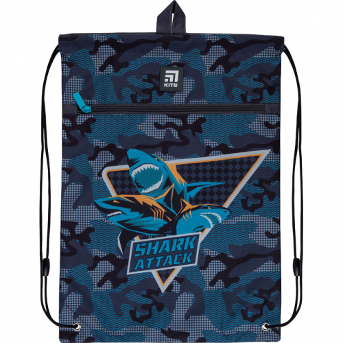 Сумка для взуття з кишенею Kite Education Shark attack K21-601M-4