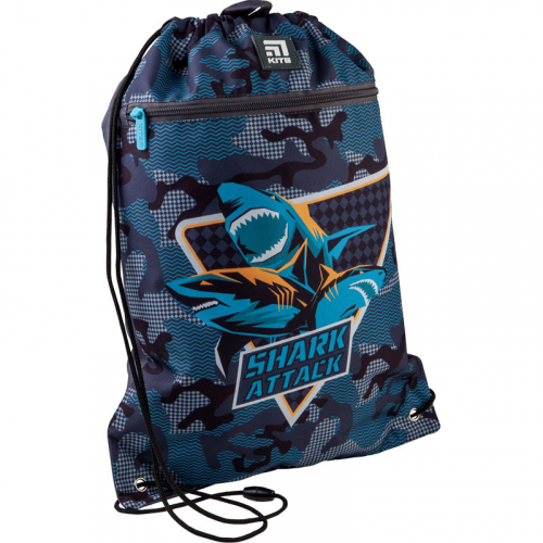 Сумка для взуття з кишенею Kite Education Shark attack K21-601M-4