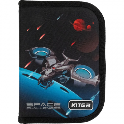 Пенал без наповнення Kite Education Space challenges K21-621-4, 1 відділення, 1 відворот
