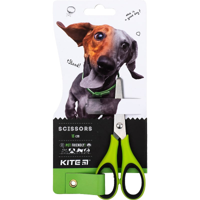 Ножиці з гумовими вставками Kite Dogs K22-123, 13см