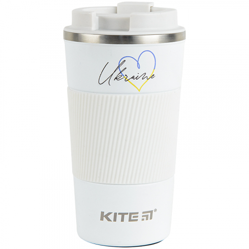 Термокружка Kite Ukraine K22-458-04, 510 мл, біла