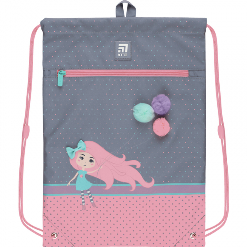 Сумка для обуви с карманом Kite Education Pretty Girl K22-601M-9