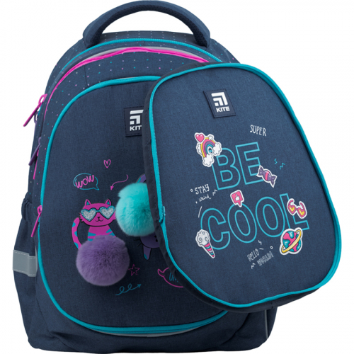 Рюкзак напівкаркасний Kite Education Wow Cats K22-700M(2p)-1