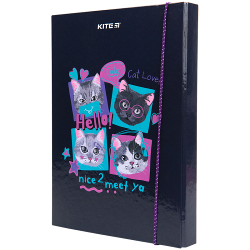 Папка для зошитів на гумці Kite So Sweet K23-210-1, картон
