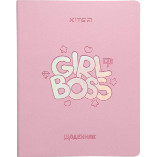 Щоденник шкільний Kite Girl boss K23-283-3, м'яка обкладинка, PU