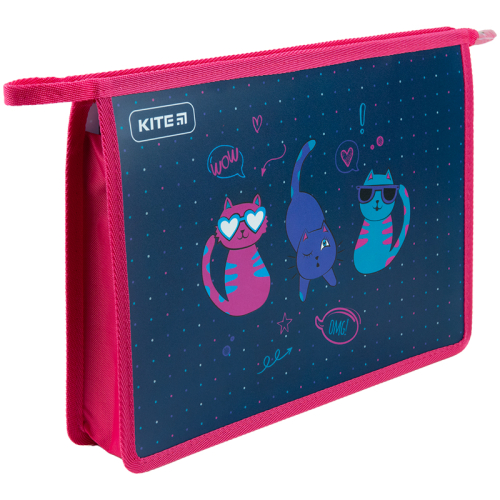 Папка на блискавці Kite Cats K23-428-1, A4+