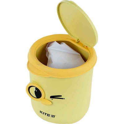 Настольный контейнер для мусора Kite K24-011-2, желтый