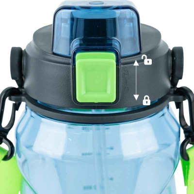 Пляшечка для води Kite K24-1202-1, 1500 мл, синя
