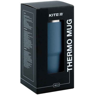 Термокружка Kite K24-1206-3, 600 мл, сіра
