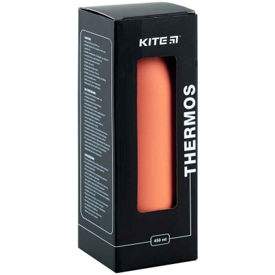 Термос Kite K24-1208-1, 450 мл, персиковий