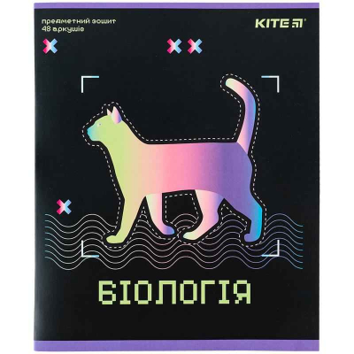 Зошит предметний Kite Neo K24-240-9, 48 аркушів, клітинка, біологія
