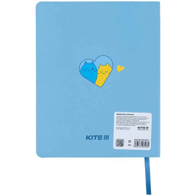 Щоденник шкільний Kite Peace Love K24-283-1, м'яка обкладинка, PU