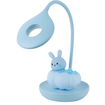 Настільна лампа LED з акумулятором Cloudy Bunny Kite K24-493-1-3, блакитний