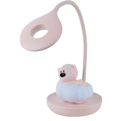 Настільна лампа LED з акумулятором Cloudy Bear Kite K24-493-2-2, рожевий