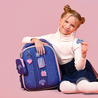 Шкільний набір Kite Pixel Love SET_K24-555S-3 (рюкзак, пенал, сумка)